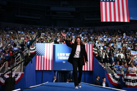 Kamala Harris’ big tent strategy — and its success — has thrown Trump for a loop